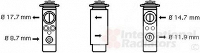 VAN WEZEL 37001580 -  Расширительный клапан, кондиционер